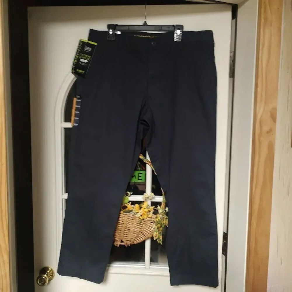 New Lee Extreme Comfort MVP Navy Blue Relaxed Fit Pants Size Men's 38/30